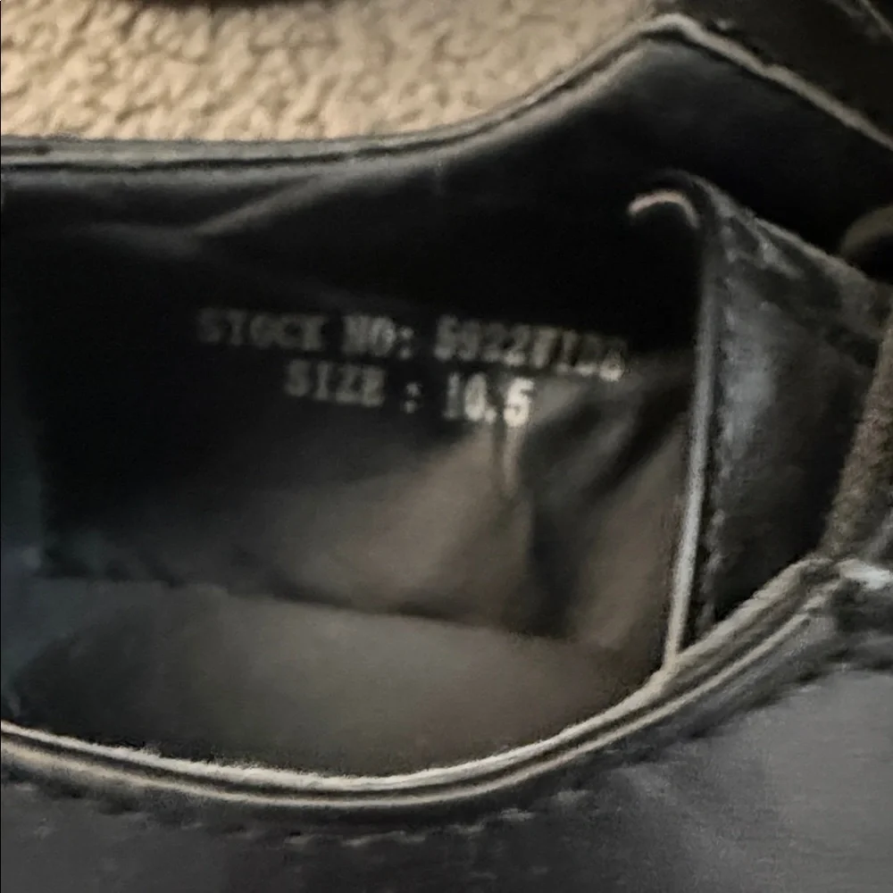 Antonio Cerrelli Black Leather Cap Toe Dress Shoes – Size 10.5